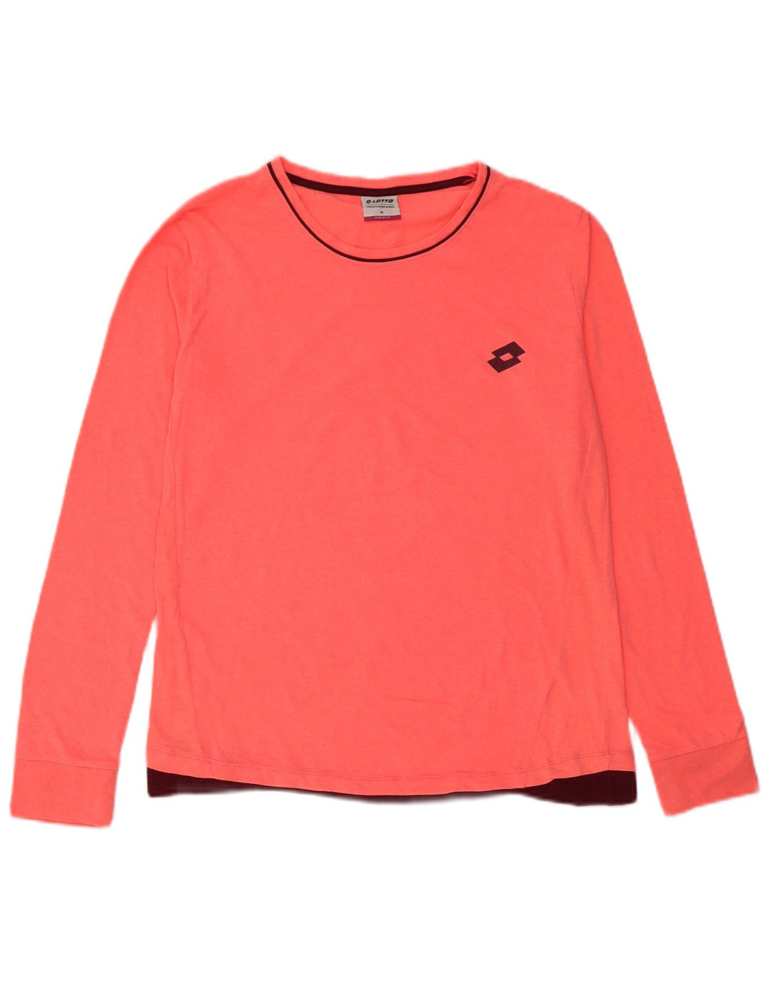 Женский топ Lotto с длинным рукавом UK 14, средний розовый полиэстер