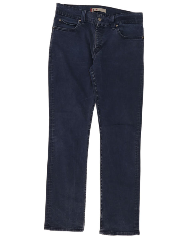 Женские джинсы Levi's 511 Slim W36 L34 Темно-синие, хлопок