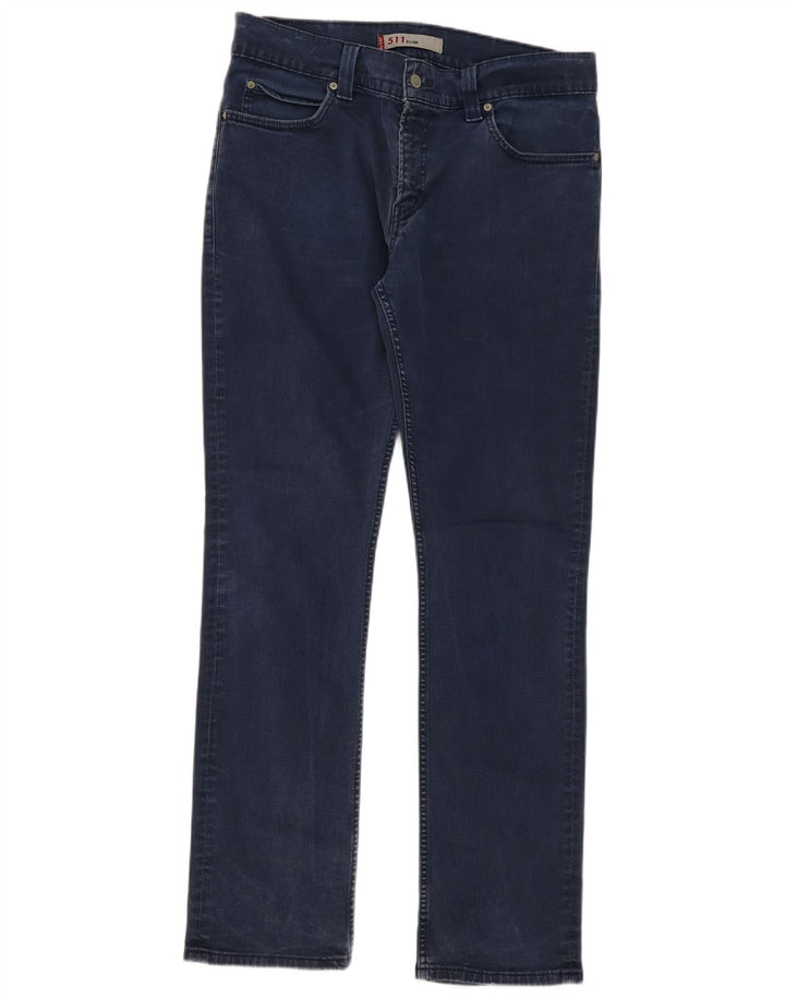 Женские джинсы Levi's 511 Slim W36 L34 Темно-синие, хлопок