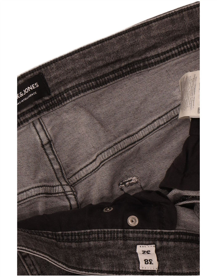 Мужские узкие джинсы Jack & Jones W38 L32, серый хлопок
