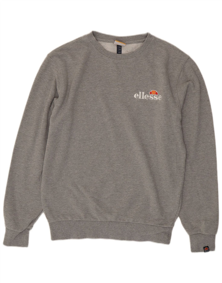 Женский свитер Ellesse с рисунком UK 14, большой серый хлопок
