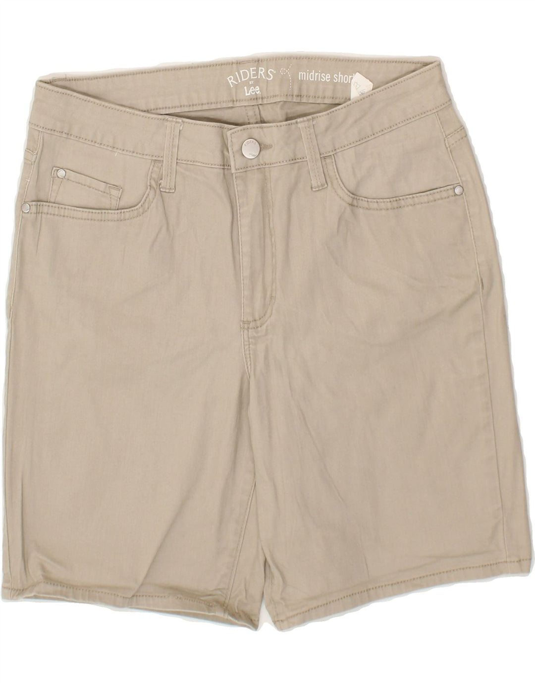 LEE Womens Riders Mid Rise Casual Shorts W30 Medium Beige Vintage Lee and Second-Hand Lee from Messina Hembry 