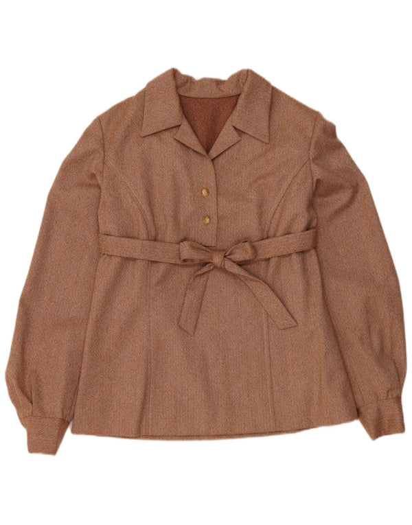 Винтажный женский комплект из 2 юбок UK 12 Medium W30 Коричневый