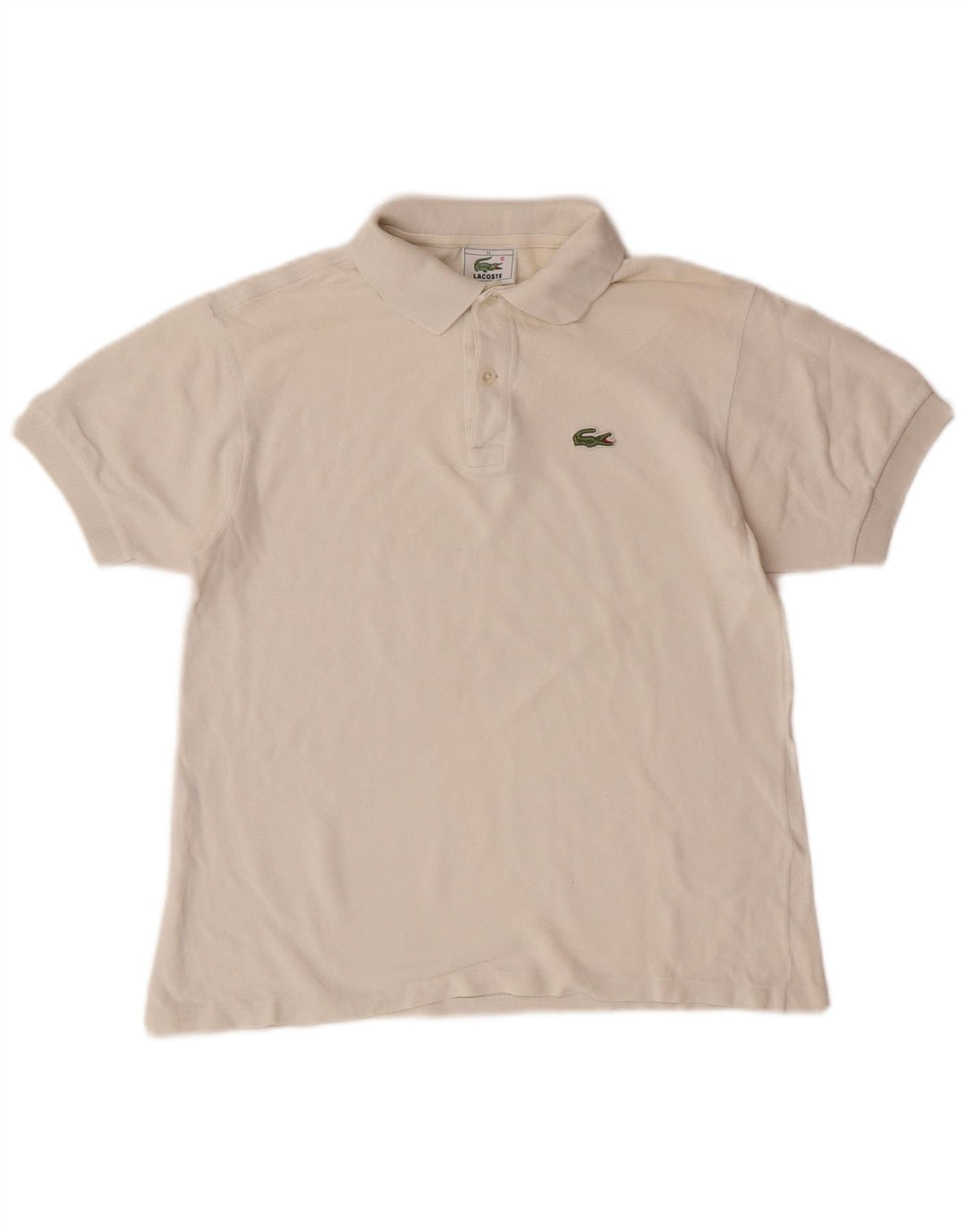 Рубашка-поло Lacoste для мальчиков 13-14 лет, белый хлопок