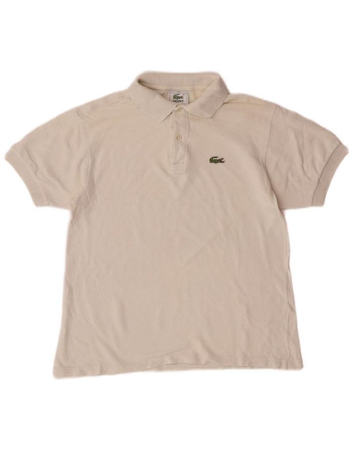 Рубашка-поло Lacoste для мальчиков 13-14 лет, белый хлопок