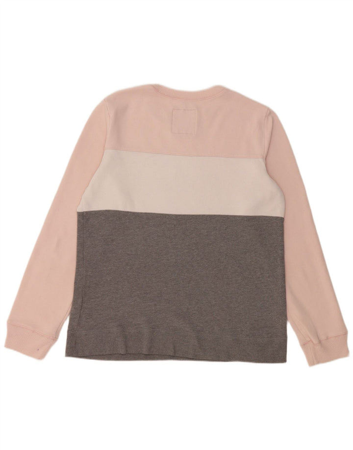 HOLLISTER Женский свитшот с рисунком UK 16, большой серый с цветными блоками