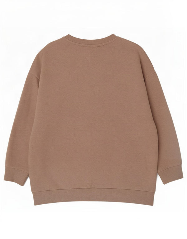 Tommy Hilfiger Womens Sweatshirt Jumper UK 18 XL Beige Cotton