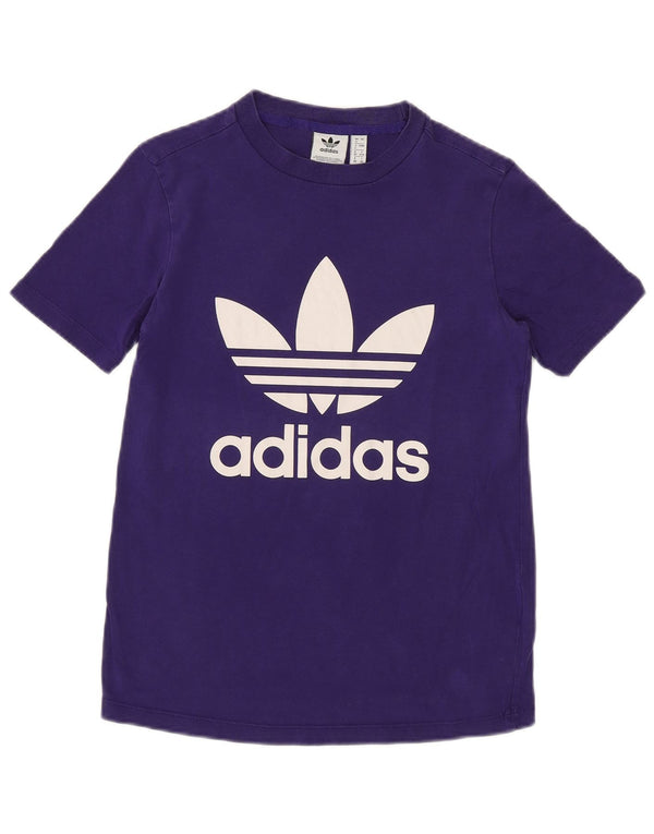 Женская футболка с рисунком ADIDAS Top UK 4 XS Фиолетовый хлопок