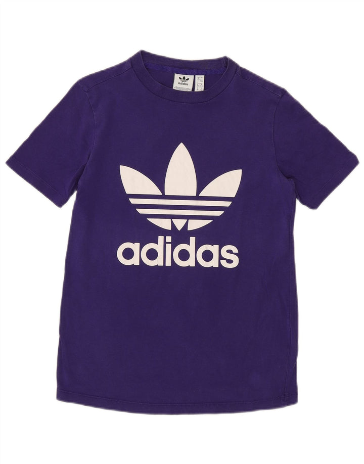 Женская футболка с рисунком ADIDAS Top UK 4 XS Фиолетовый хлопок