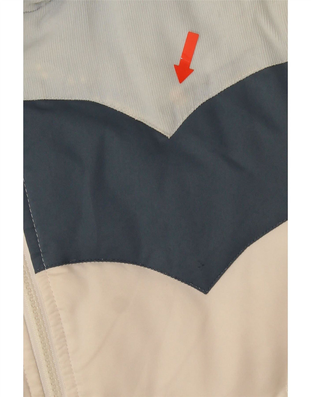 Женская стеганая куртка Levi's UK 6 XS, белый полиэстер с цветными блоками