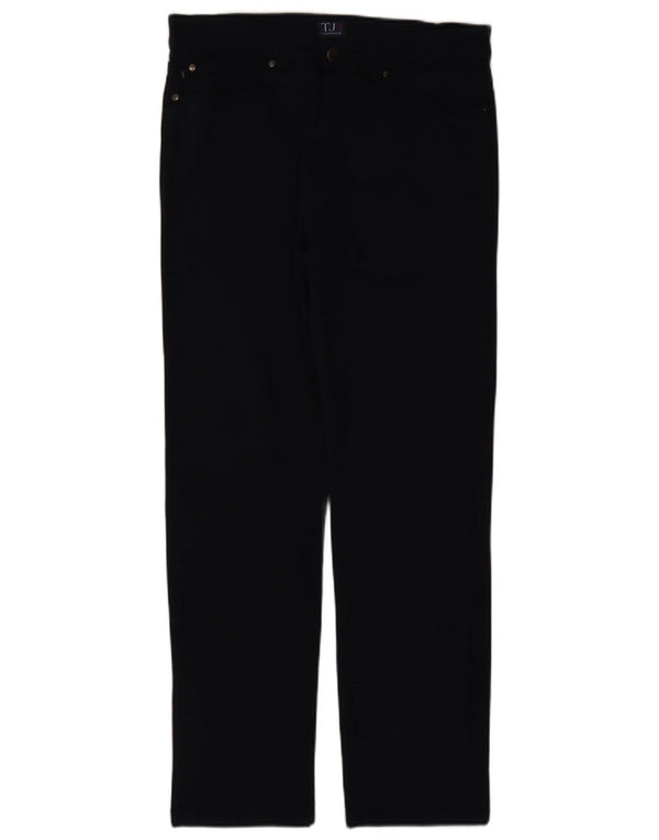 Trussardi Мужские прямые повседневные брюки W34 L30 Темно-синие хлопковые
