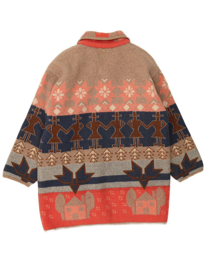 Женское пальто Amourelle UK 14, средний разноцветный, новинка Fair Isle