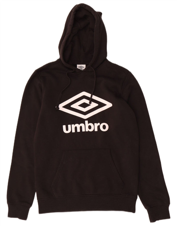 Мужской джемпер с капюшоном с рисунком Umbro, средний черный