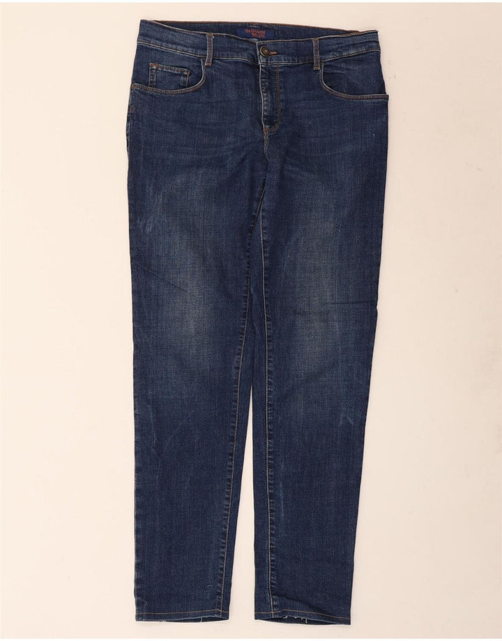 Мужские узкие джинсы TRUSSARDI W33 L30 синие, хлопок