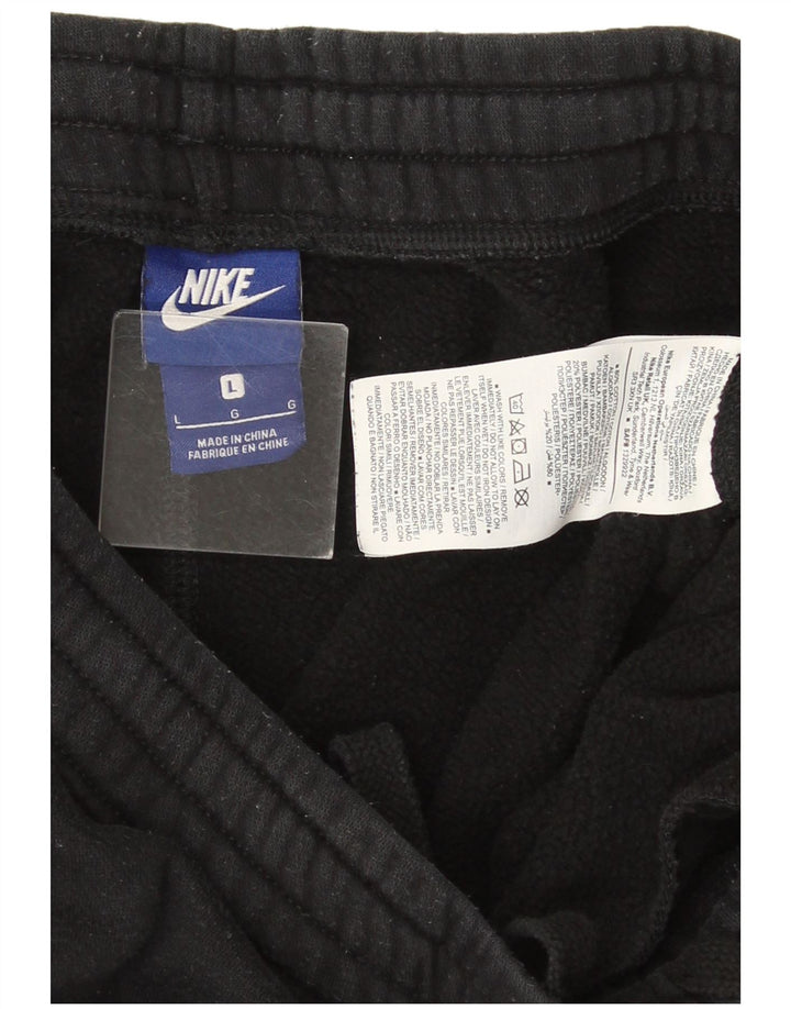 Мужские спортивные брюки Nike, большие черные хлопковые брюки для бега