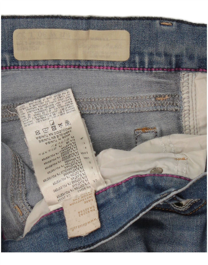 Женские джинсы скинни DIESEL W30 L28, синие, хлопок