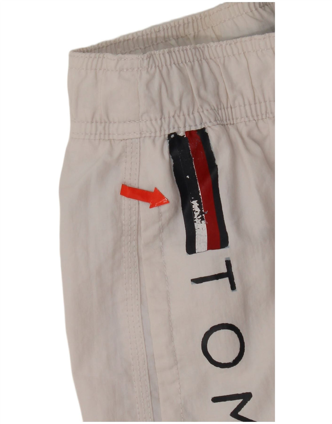 Женские шорты для плавания с рисунком Tommy Hilfiger UK 12, средние, белые
