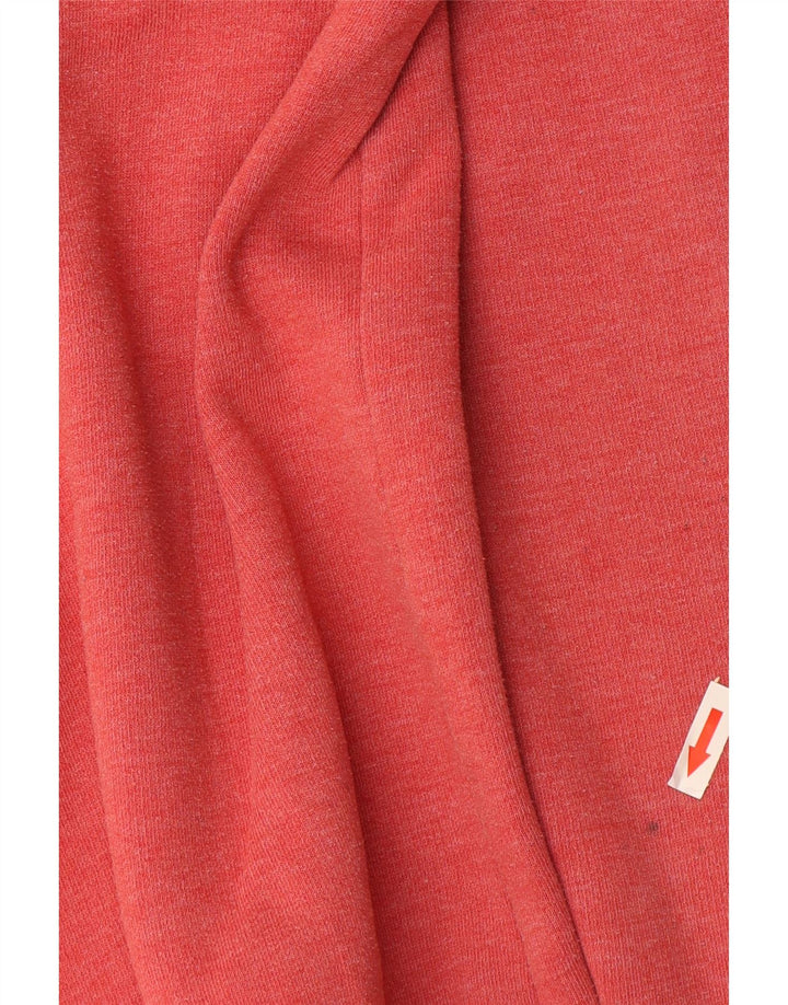 Мужской свитшот с воротником на молнии Weird Fish, большой красный хлопковый джемпер