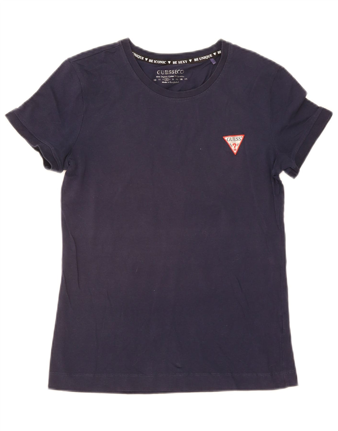 Guess Женская футболка Top UK 12 Medium Navy Blue