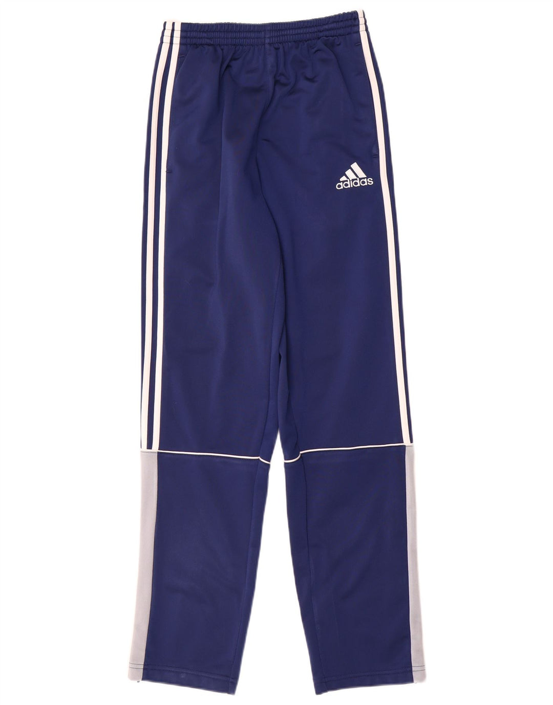 Спортивные брюки Adidas для мальчиков 13–14 лет, синие, полиэстер с цветными блоками