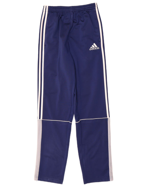 Спортивные брюки Adidas для мальчиков 13–14 лет, синие, полиэстер с цветными блоками