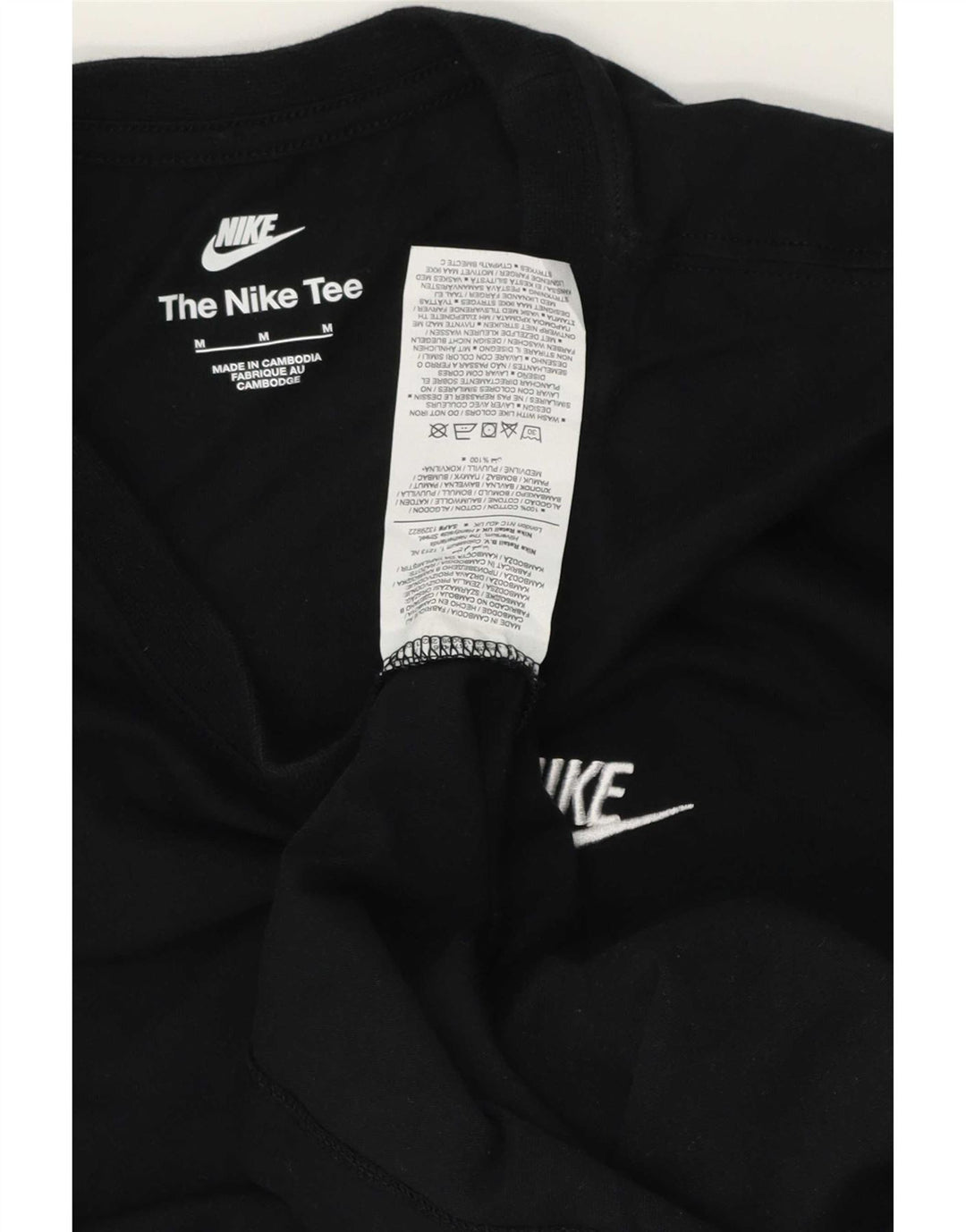 Мужской топ Nike с длинным рукавом, средний черный, хлопок