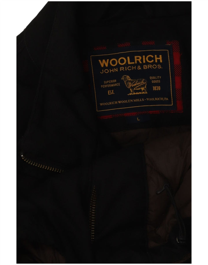 Мужская куртка Woolrich в стиле милитари UK 40, большая черная