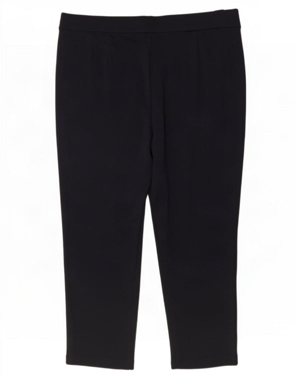 Женские прямые укороченные брюки Marks & Spencer UK 18 XL W36 L23 Темно-синие