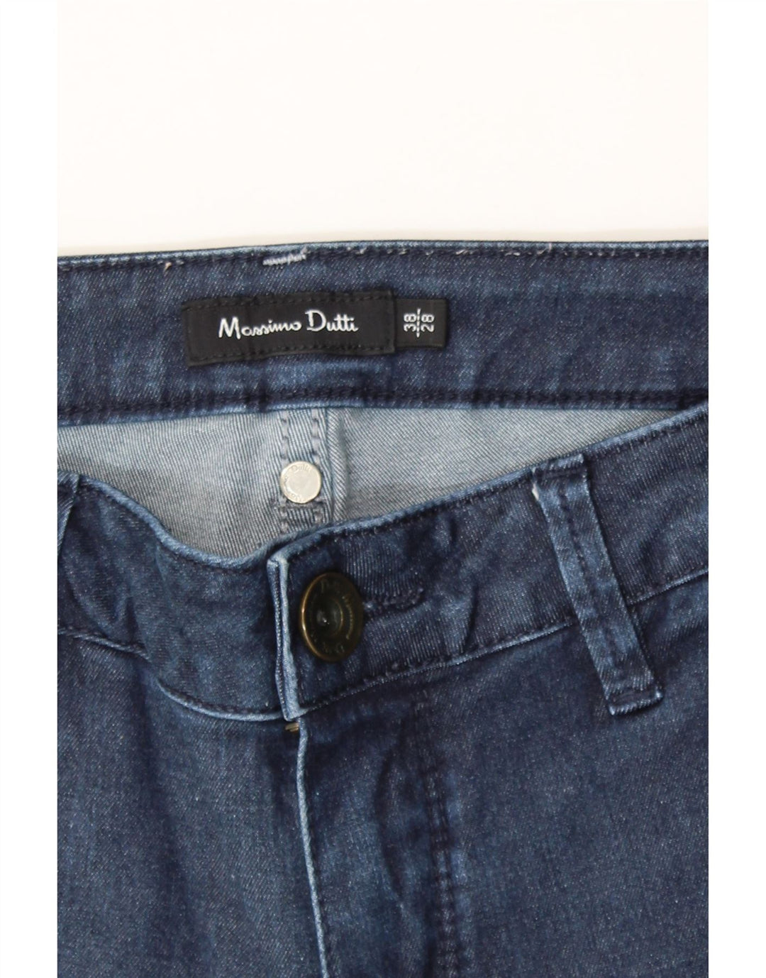 MASSIMO DUTTI Womens Slim Jeans EU 38 Small W28 L30 Navy Blue Cotton Vintage Massimo Dutti and Second-Hand Massimo Dutti from Messina Hembry 