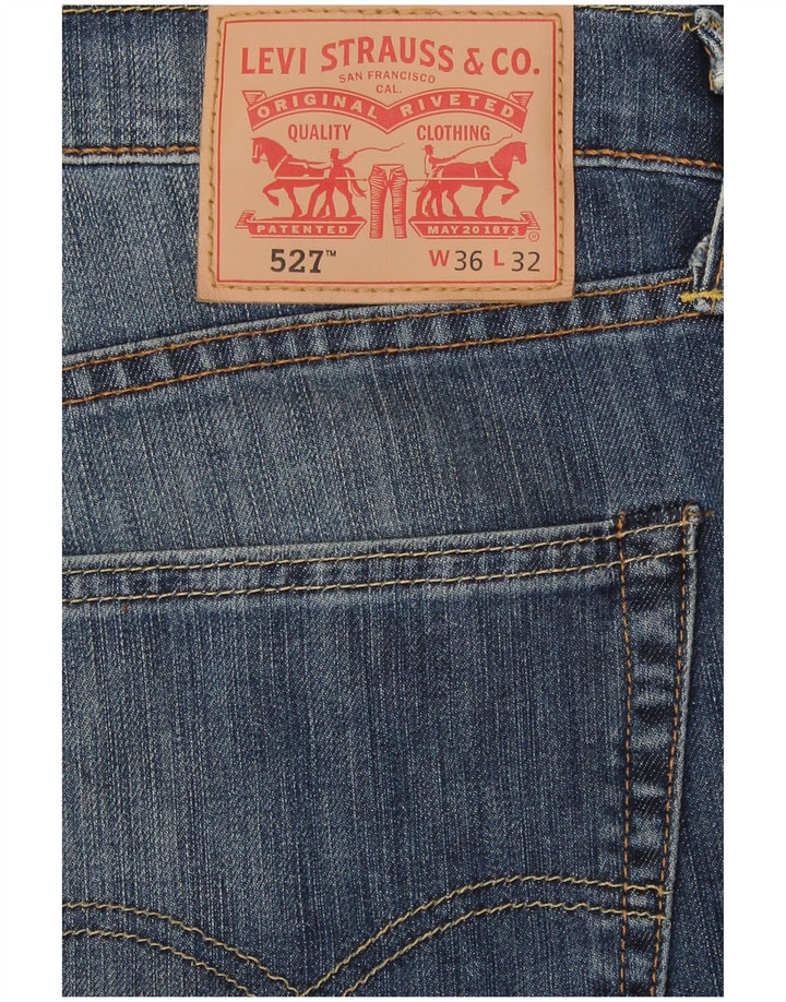 Мужские джинсы Levi's 527 Bootcut W36 L28 синие, хлопок