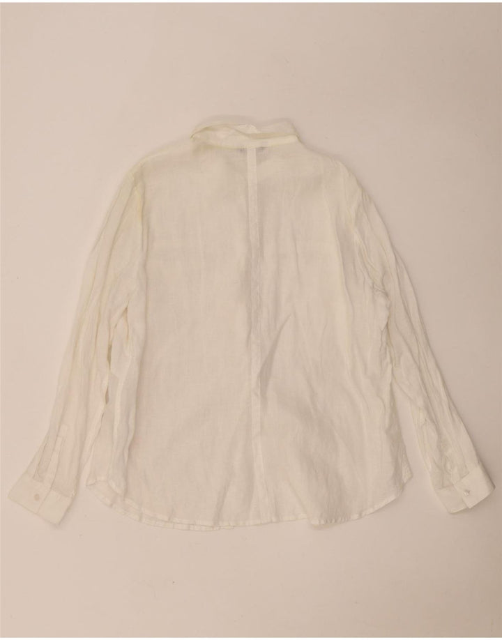 Женская рубашка Autograph UK 18 XL, белая льняная