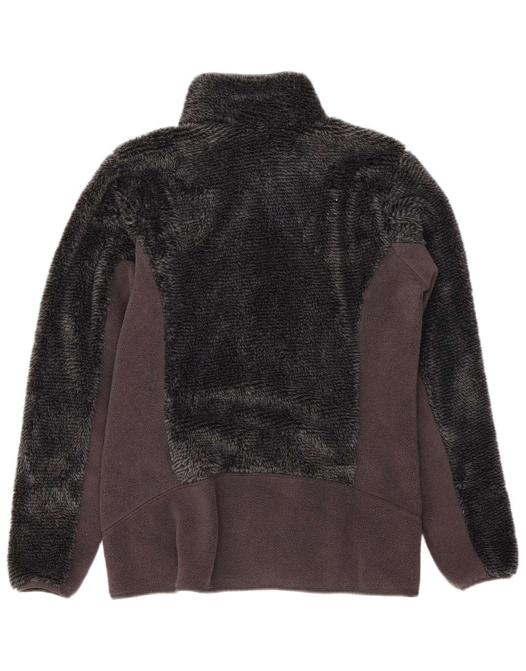 Женская флисовая куртка Jack Wolfskin UK 14, средний серый полиэстер с цветными блоками