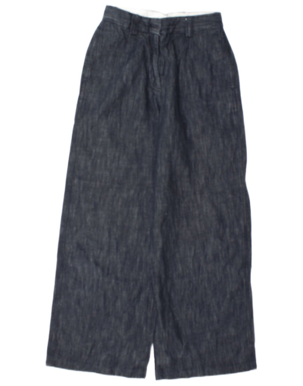 Женские брюки чиносы Marks & Spencer с высокой талией UK 8 Small W28 L27 Темно-синий Bl