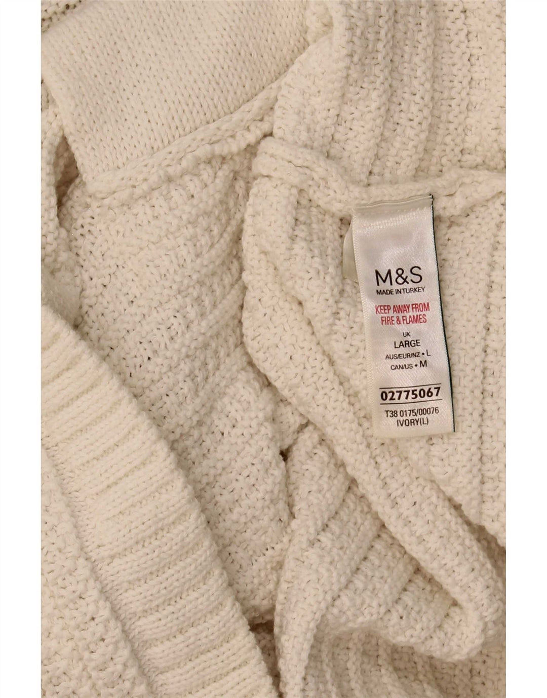 Женский укороченный кардиган Marks & Spencer UK 16, большой Off White