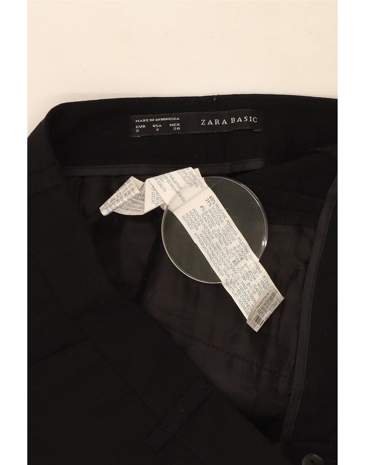 Женские шорты чинос Zara, маленькие W26, черные, полиэстер