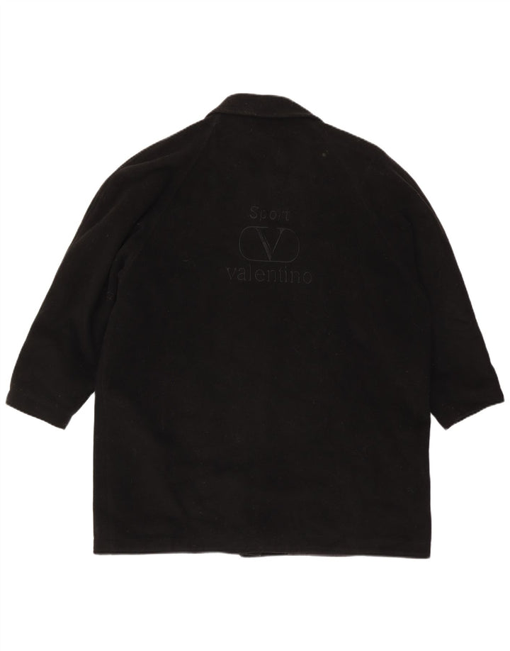 Женское пальто Valentino IT 46, большое, черное, шерстяное