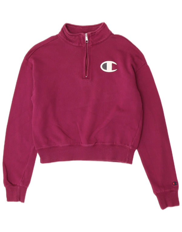 Женский джемпер на молнии с рисунком Champion UK 10, маленький фиолетовый