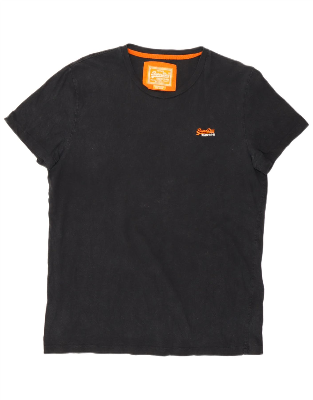 Мужская футболка Superdry, большой черный хлопок