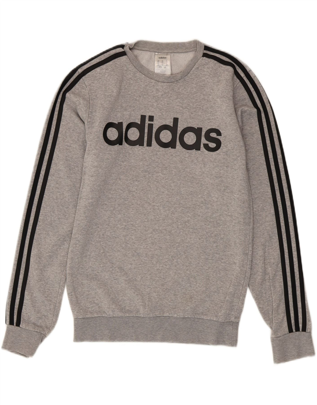ADIDAS Mens Graphic Sweatshirt Jumper XS Grey Cotton Vintage Adidas and Second-Hand Adidas from Messina Hembry 