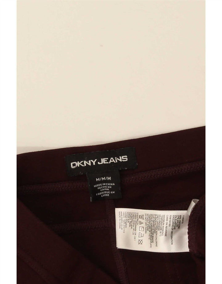 Женские леггинсы Dkny UK 14, средний бордовый вискоза