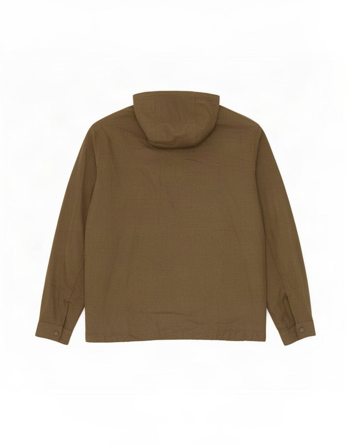 Мужская куртка-бомбер с капюшоном Zara UK 36, маленький хаки