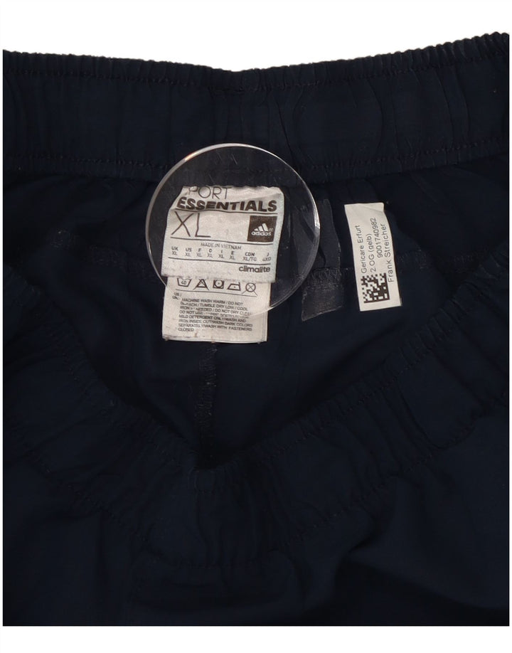 Мужские спортивные брюки Adidas XL темно-синие из полиэстера