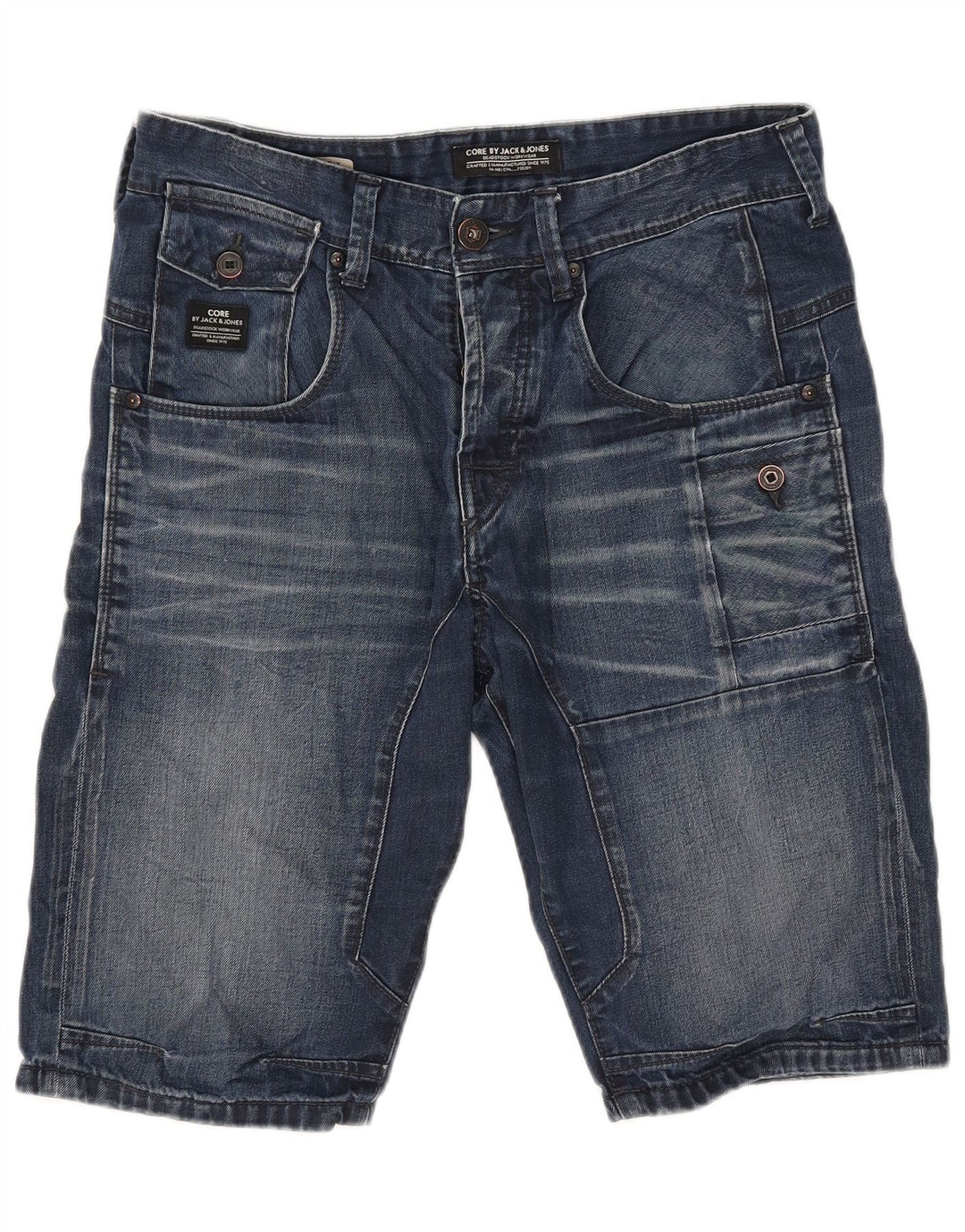 Мужские джинсовые шорты Jack & Jones W32 средний синий