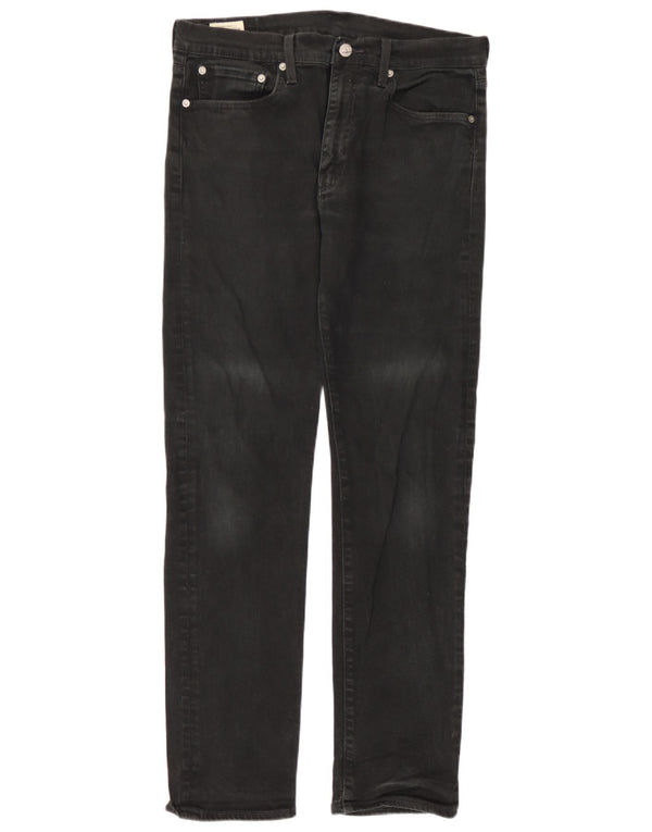 Мужские зауженные джинсы Levi's 502 W33 L31, черный хлопок