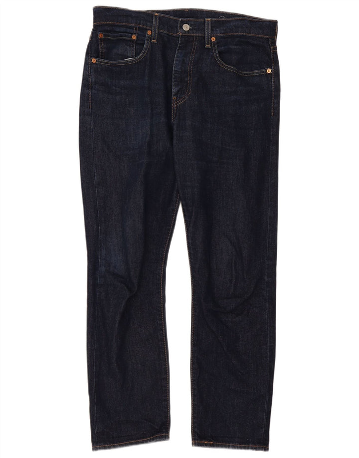 Женские прямые джинсы Levi's 502 W32 L30 темно-синие
