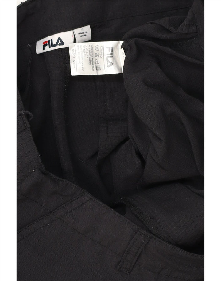 Мужские шорты-карго FILA Small W32, черные, полиэстер