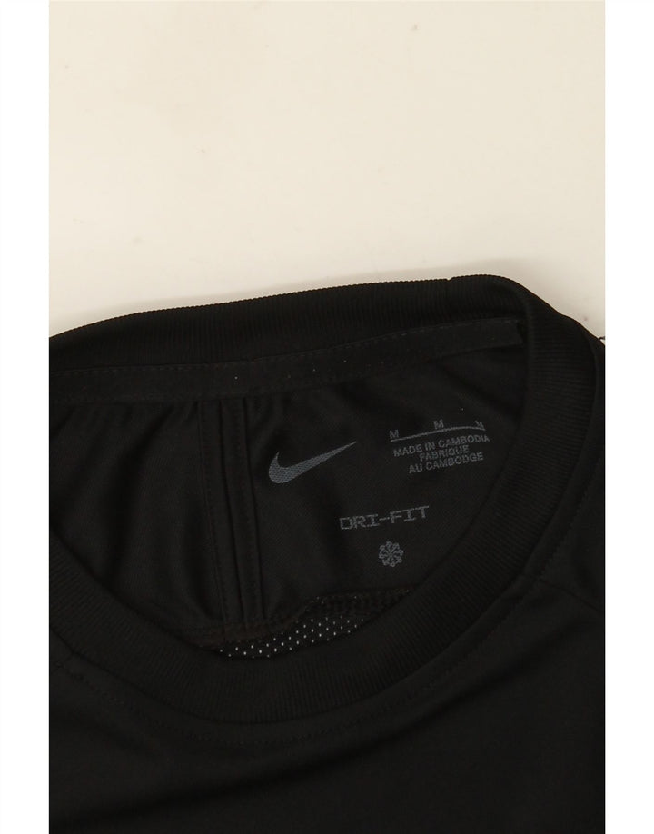 Мужская футболка Nike Dri Fit, средний черный, цветной блок
