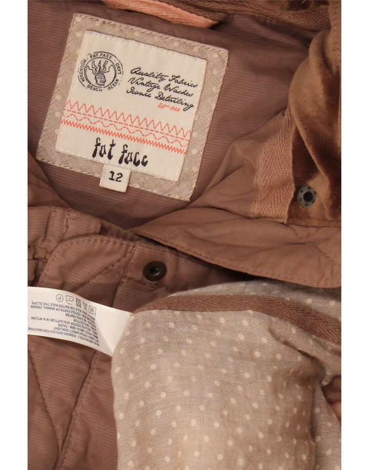 Женский утепленный жилет с капюшоном для толстого лица, Великобритания 12, средний коричневый полиэстер