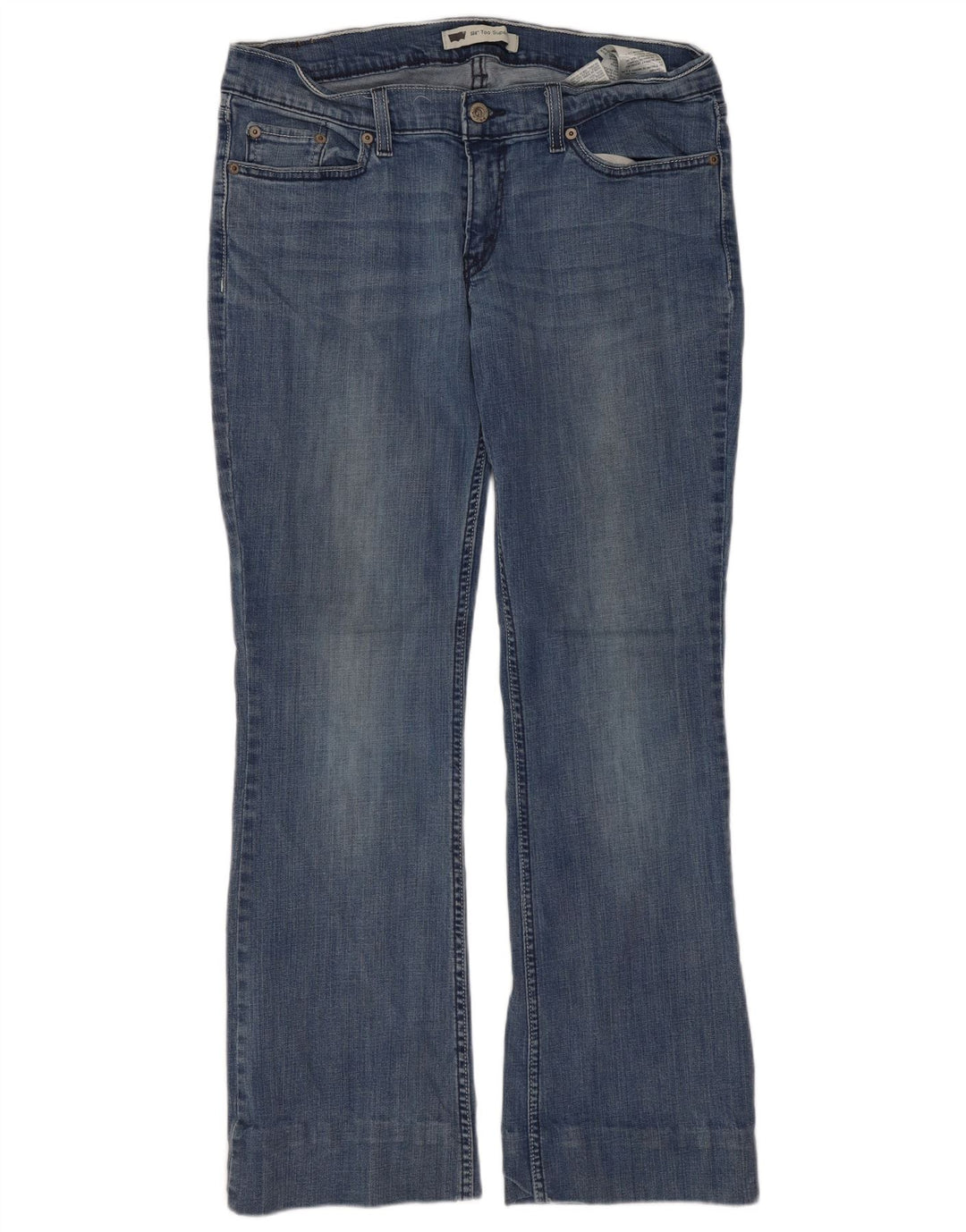 Женские джинсы LEVI'S 524 Super Low Bootcut, размер США 11, большие W30 L28, синий хлопок