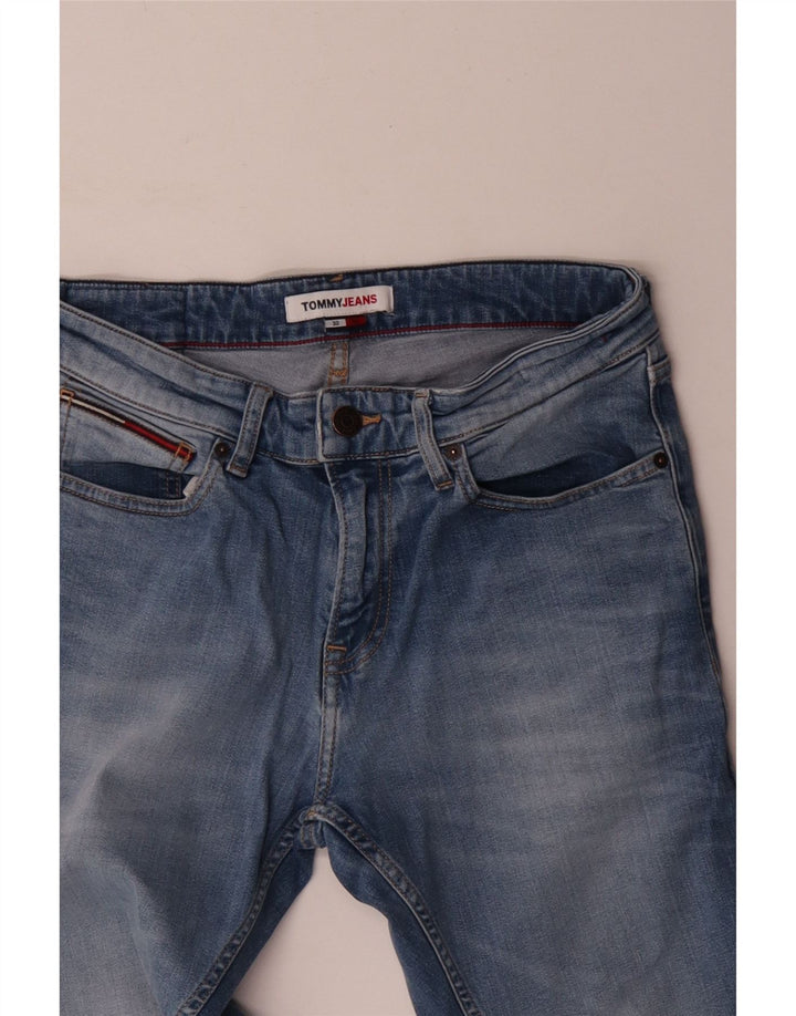 Мужские узкие джинсы Tommy Hilfiger W30 L30 синие, хлопок